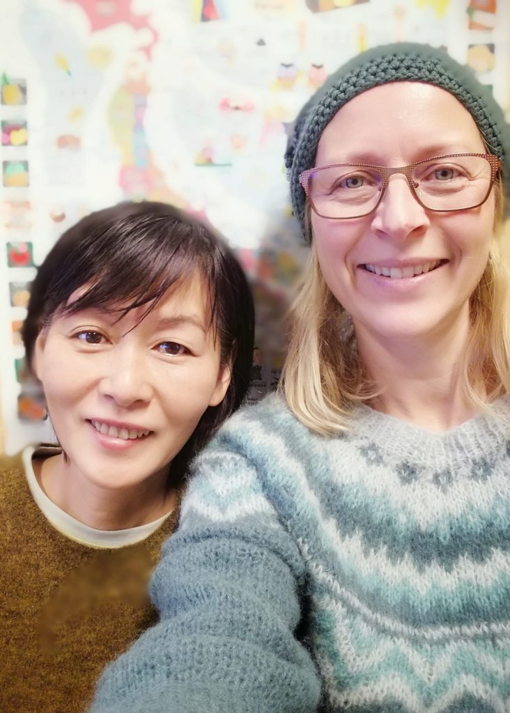Hiroko Ishige og Tove Ertsås underviser begge på linjen Backpack Japan. Foto: Namdals folkehøgskole