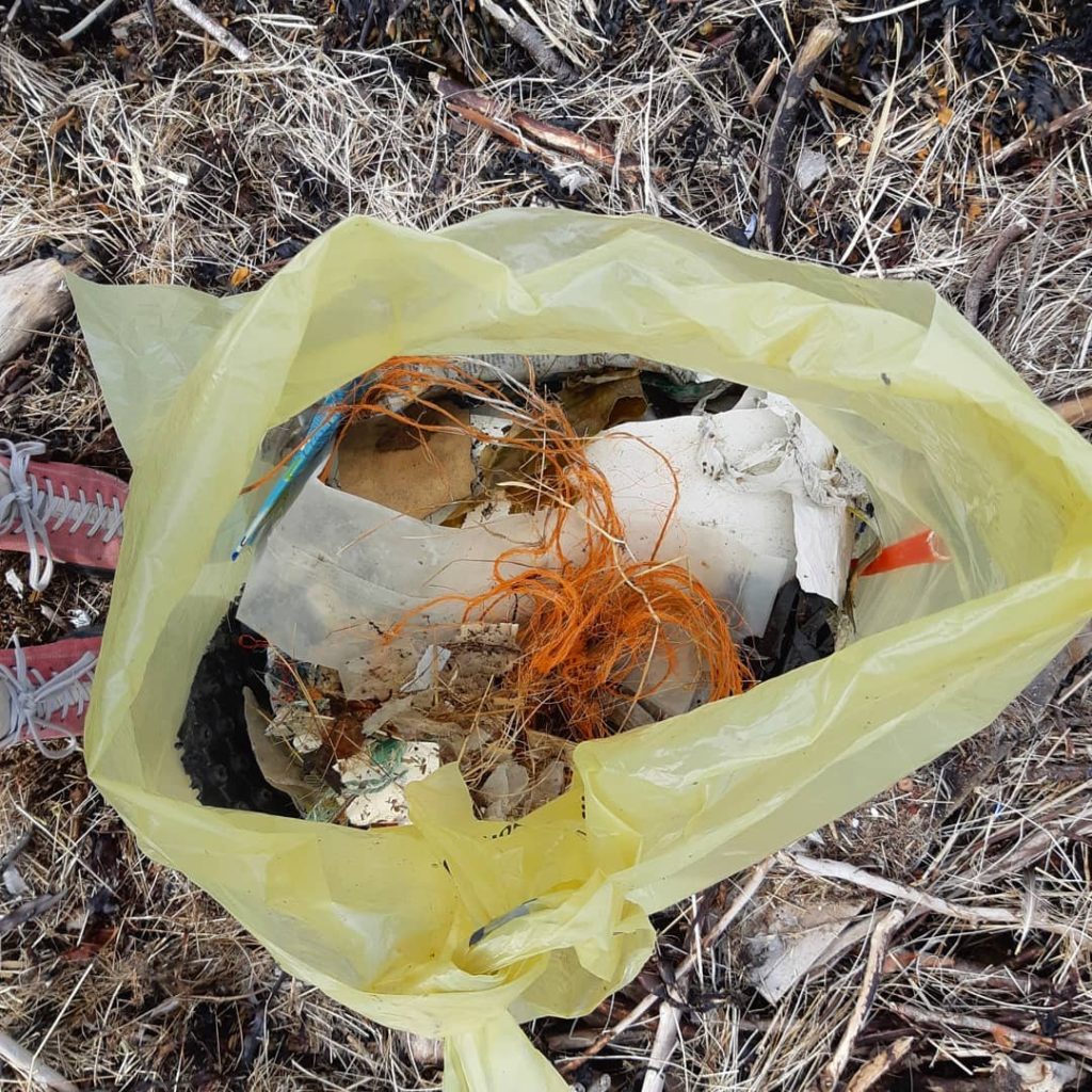 søppel strandrydding #nrkplast Verdal Bakketun folkehøgskole 