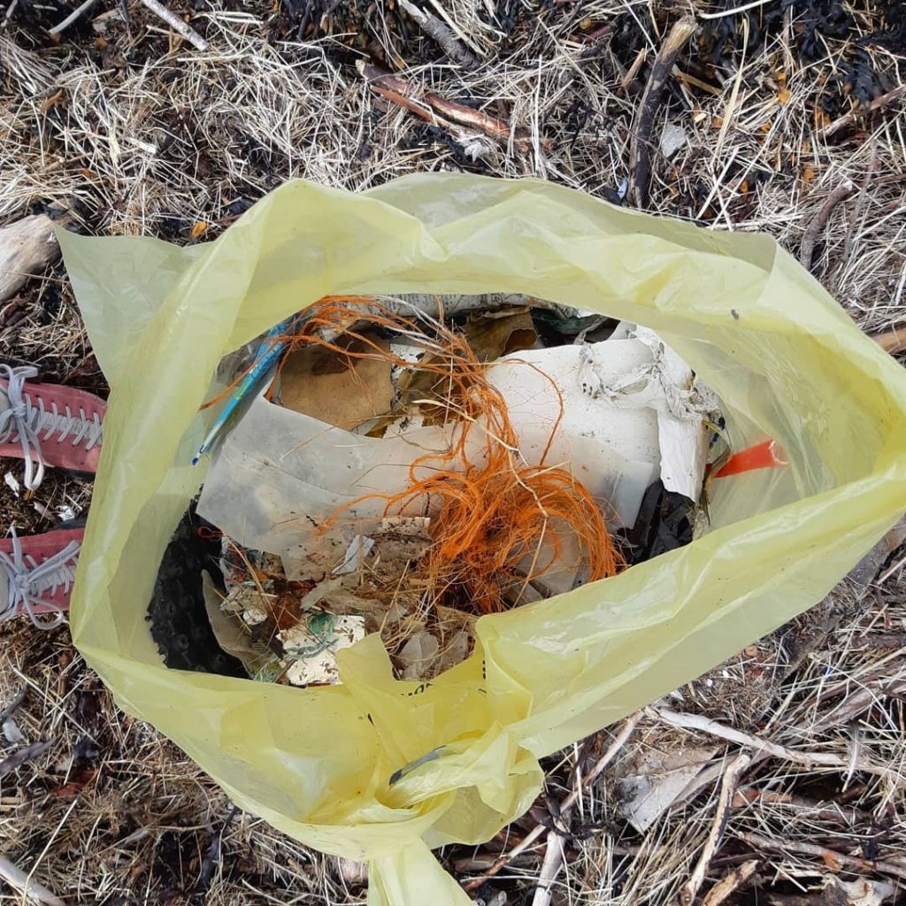 søppel strandrydding #nrkplast Verdal Bakketun folkehøgskole
