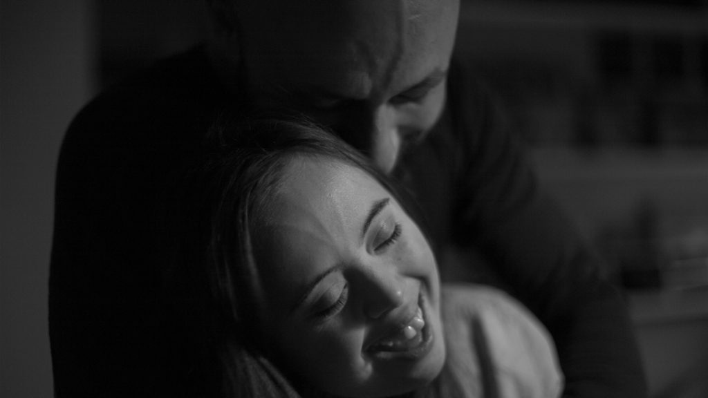 Emilie og Kristoffer. Klem