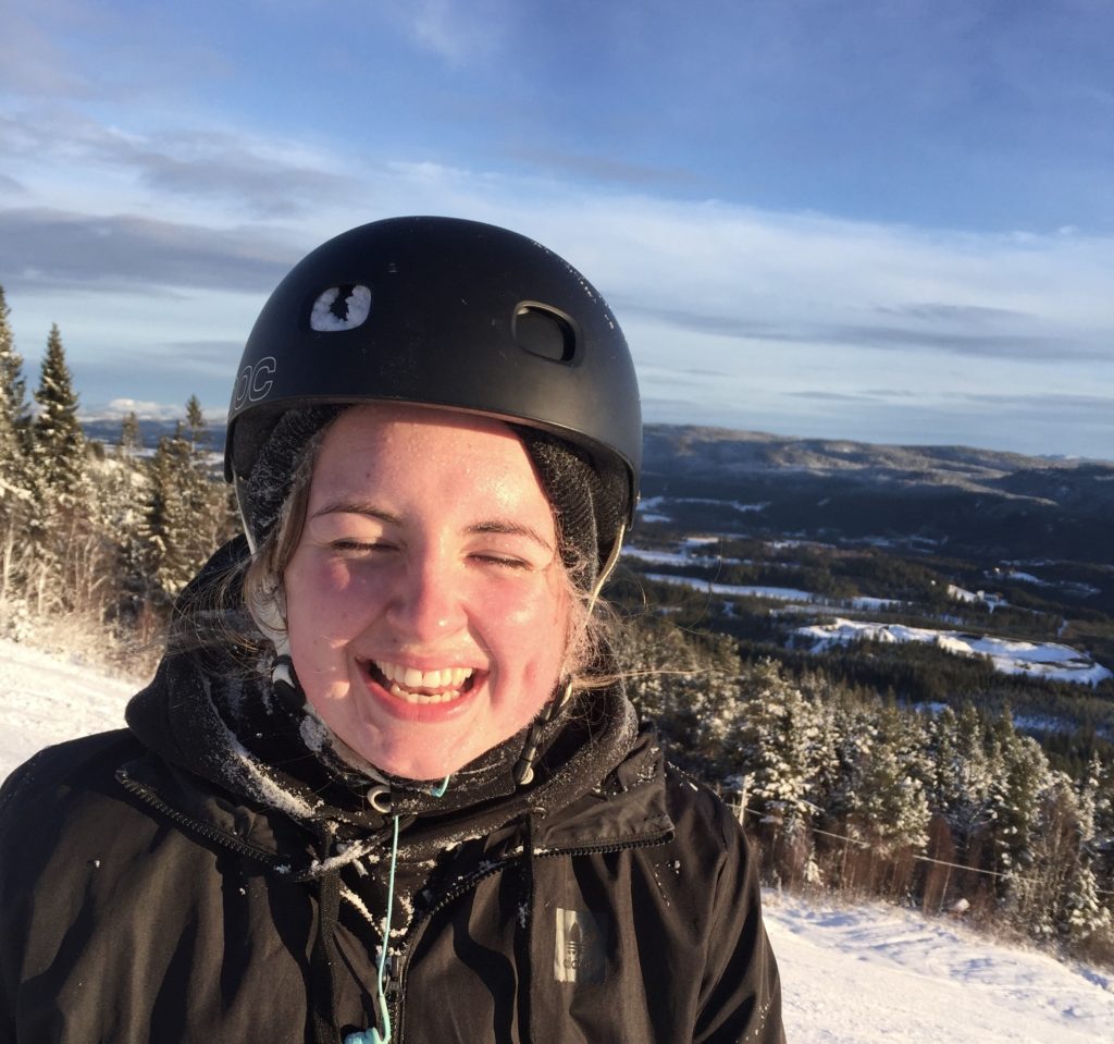 Andrea Falch Næstby portrett ski Rødde folkehøgskole