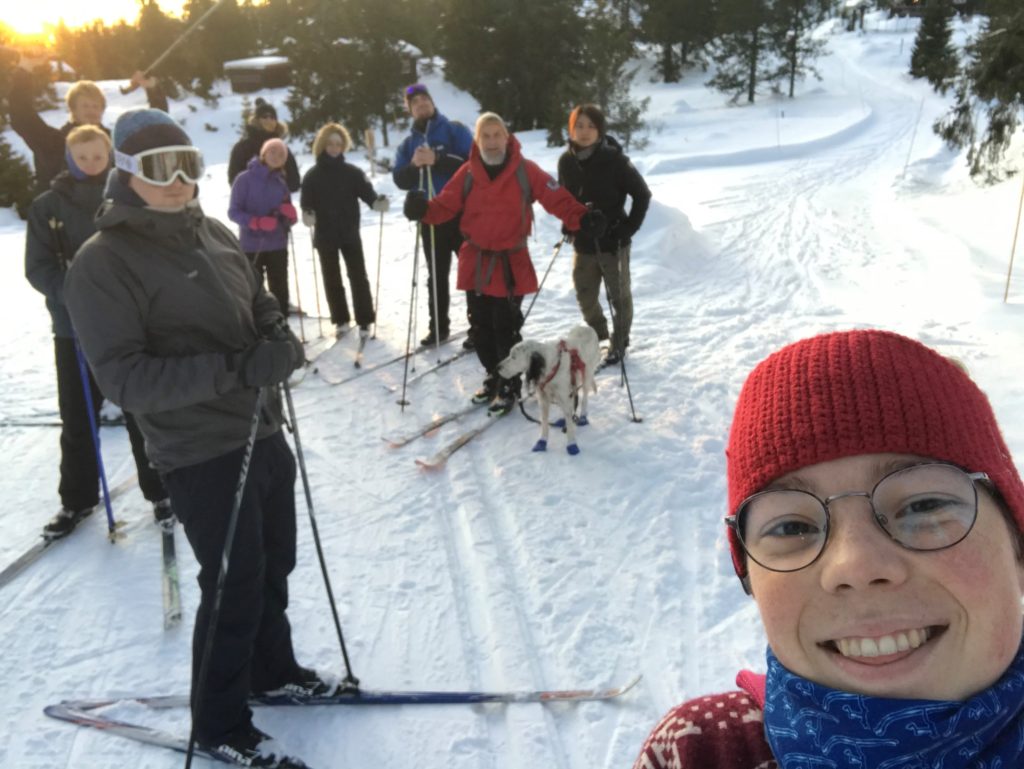skitur, selfie, klassebilde