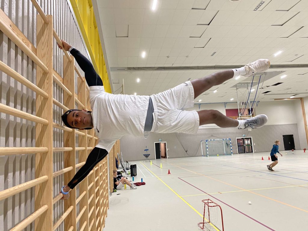 ribbevegg, Khalid, gym, Rønningen folkehøgskole