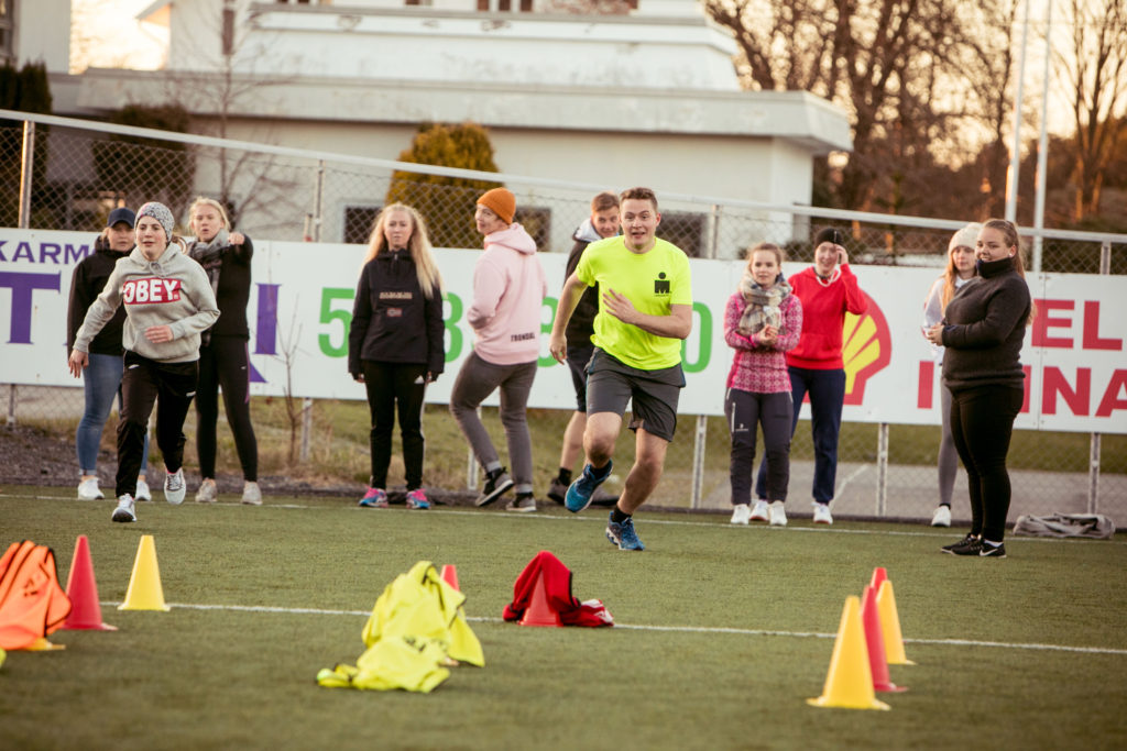 trening, klasse, fotballbane