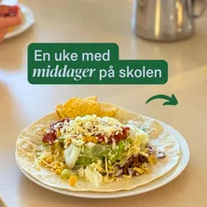 En ukesmeny på @stavernfhs 🍽️ Taco-fredag må med 🙏 #folkehøgskole #folkehøyskole #middag