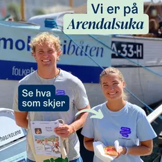 Er du i Arendal? Besøk Demokratibåten ⛵, få en vaffel av Villiam og Cathinka (stekt av @sjomannskirken 🧇❤️) og få med d...