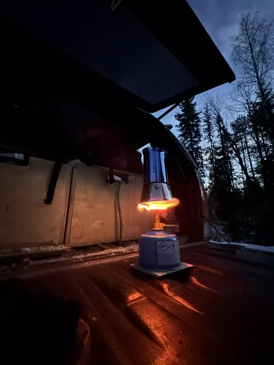 Vi kjører ikke pickup til Oslo, men siden kaffe er så godt må man jo stoppe og nyte litt.