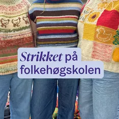 Kreativiteten blomstrer på linja @somogstrikkfjordanefhs 🌈 🌸♻️ #folkehøgskole #folkehøyskole #restegarnstrikk