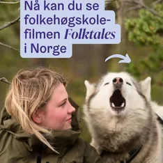 🎬 Folkehøgskoledokumentaren «Folktales» er endelig tilgjengelig i Norge! 🐾 Filmen følger elever og hunder ved @pasvikf...