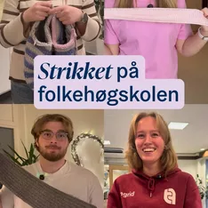 Har man egentlig gått på folkehøgskole om man ikke har lært å strikke? #folkehøgskole #strikking #friår @bytheamcom @dro...
