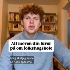 Send denne til moren din, eller andre som har spørsmål om livet på folkehøgskole ✉️ Får du mat? Får du trent? Er det noe...