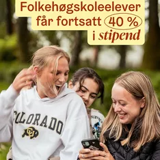 Del med noen som ikke har fått med seg nyheten! ✉️ #folkehøgskule #folkehøyskole #lånekassen Foto: Torkild Groven, @karm...