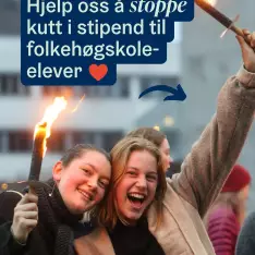 Hjelp oss å påvirke politikerne, så folkehøgskole fortsatt kan være for alle. #UtenFolkehøgskole @arbeiderpartiet @karin...