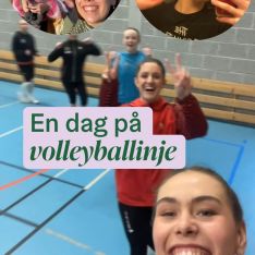 Bli med på en dag i livet til Eira ved @sunnfjordvolleyball 🏐 Folkehøgskolene har linjer innen de fleste idretter, så d...