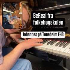 Johannes har sendt oss BeReals fra hverdagen på vokallinja ved @toneheimfhs 🎵

#fhsliv #folkehøgskole #toneheim 
#bere...