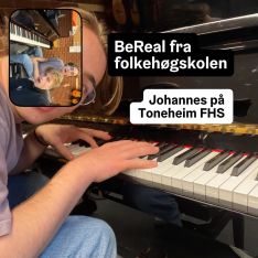 Johannes har sendt oss BeReals fra hverdagen på vokallinja ved @toneheimfhs 🎵

#fhsliv #folkehøgskole #toneheim 
#bere...
