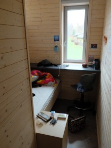 Toneheim folkehøgskole har lagt vekt på det sosiale folkehøgskolelivet i byggeprosjektet – dobbeltrom og dusj/toilett på gangen.