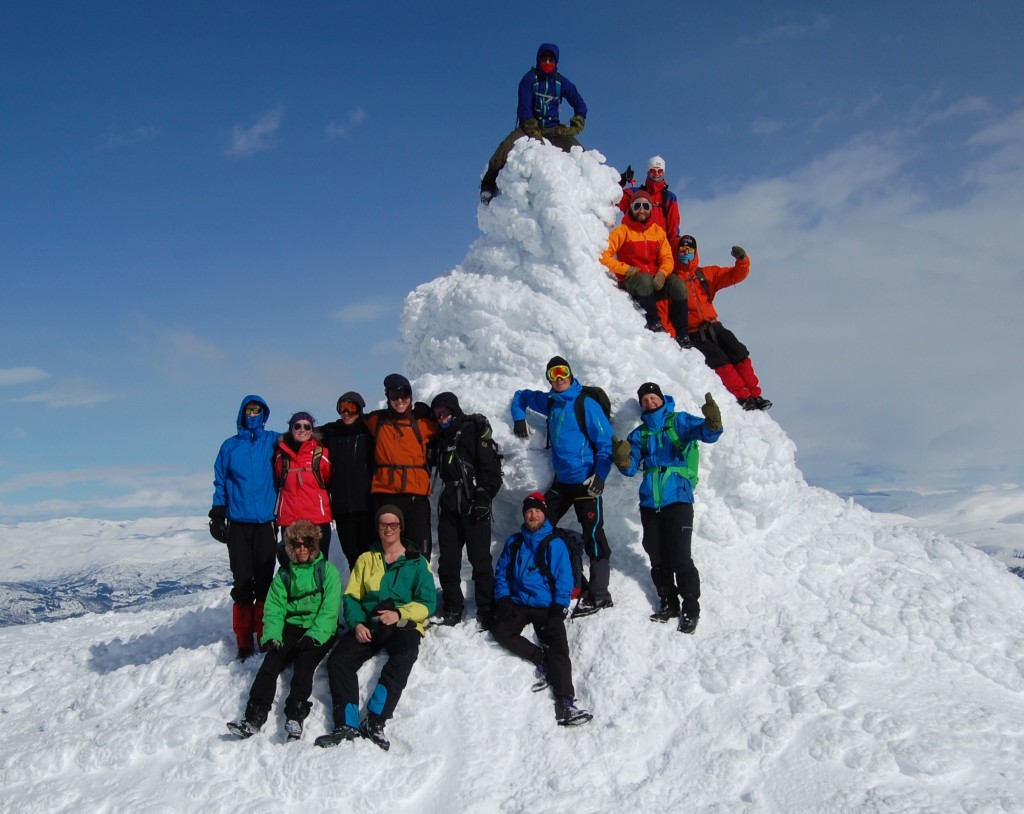 Elever på fjelltur