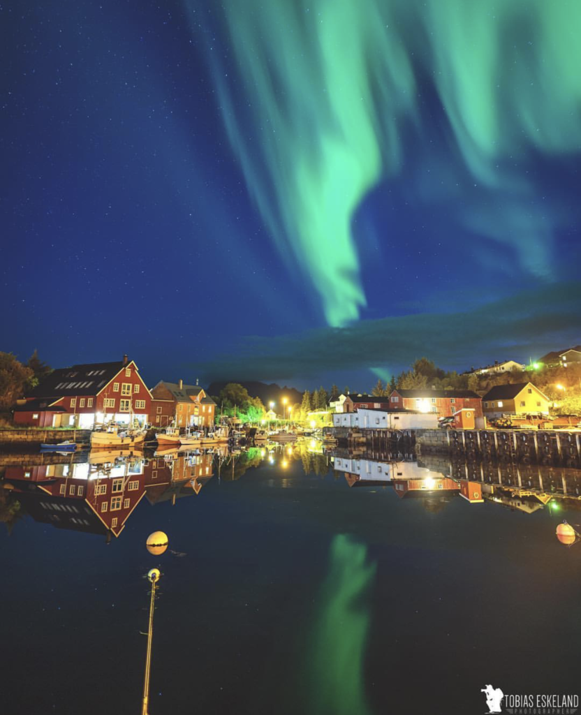 Lofoten folkehøgskole, nordlys, aurora borealis, Pia