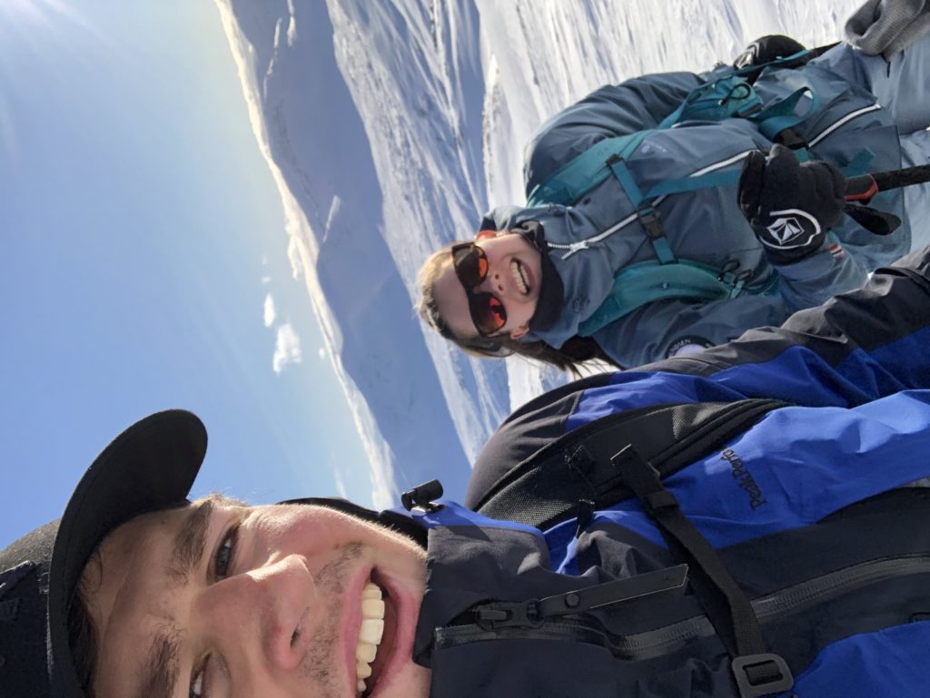 ski, nærbilde ansikt, skyfri himmel, fjell