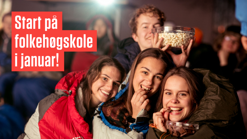 Om du søker nå så kan du starte på folkehøgskole i januar. Sjekk de mange halvtårskursene