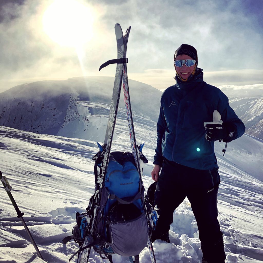skitur, pause, sol, utsikt, Sogndal folkehøgskule