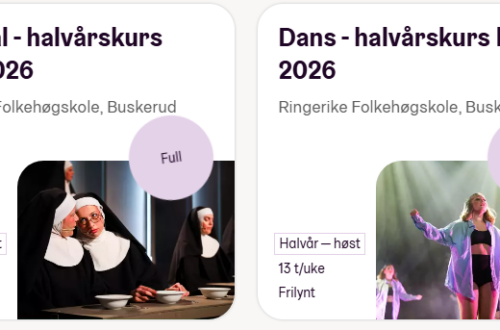 Nå fylles de første linjene på folkehøgskolene opp